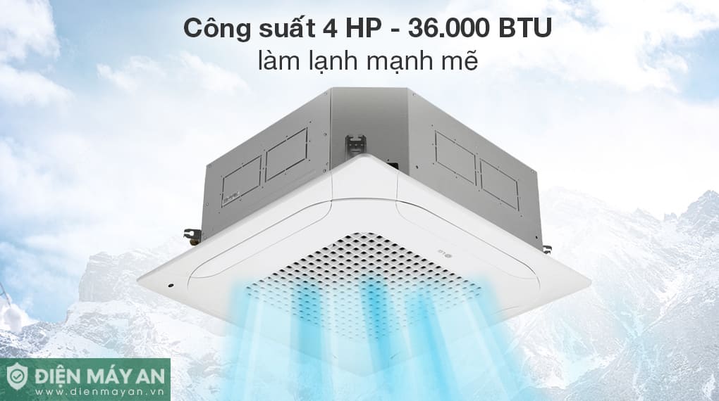 Điều hòa âm trần cassette LG Inverter 36000 BTU 3 pha ZTNQ36LNLA0